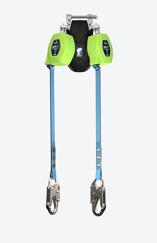 9' FT-X® Web Class 1 SRL-P, Twin-Leg with Steel Snap Hook