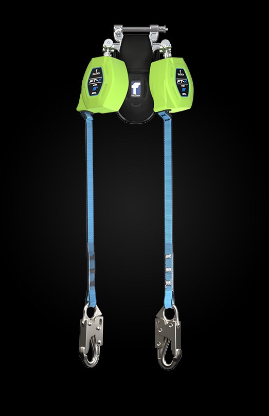 9' FT-X® Web Class 1 SRL-P, Twin-Leg with Steel Snap Hook