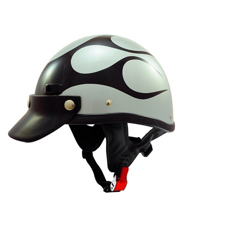 S2102 DOT Approved Flame Beanie Motorcycle Helmet for Sale